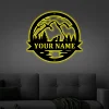 Great Outdoor Beaver Decor With Led Lights, Beaver Sign, Camp Sign, Christmas Gift For Him, Metal Name Sign, Fathers Day
