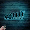 Gym Evolution Sign With Led Lights, Metal Funny Gym Wall Art, Gym Metal Sign, Home Gym Wall Decor, Home Gym Sign, Funny Workout Decor, Funny Gym Sign