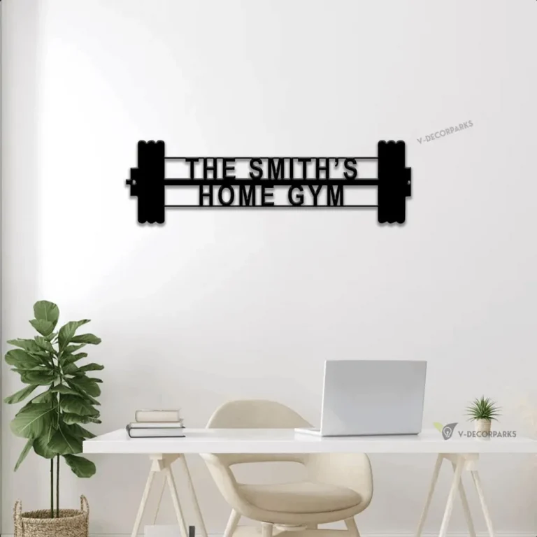 Gym Led Lights Sign, Personalized Home Gym Sign, Custom Metal Gym Sign, Home Gym Sign, Father's Day Gift, Home Workout Sign, Crossfit Gym Sign