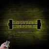 Gym Led Lights Sign, Personalized Home Gym Sign, Custom Metal Gym Sign, Home Gym Sign, Father's Day Gift, Home Workout Sign, Crossfit Gym Sign