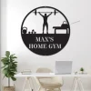 Gym Sign, Personalized Home Gym Sign With Led Lights, Custom Metal Gym Sign, Home Gym Sign, Father's Day Gift, Home Workout Sign, Crossfit Gym Sign