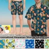 Personalized Short Sleeve Hawaiian Shirt & Mens Shorts, Custom Face Hawaiian Shirts And Baching Suit For Boyfriend, Bachelor Party Gift