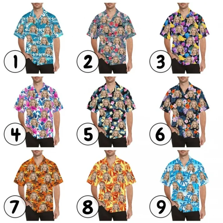 Custom Face Hawaiian Shirt For Man Woman Kid, Photo Women Hawaii Shirt, Personalized Shirt, Hawaiian Shirt For Man Women, Gifts For School