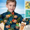 Custom Hawaiian Shirt For Kids,personalized Young Shirt,custom Photo Shirt,vacation Children's Short Sleeve,custom Toddler Tee For Baby