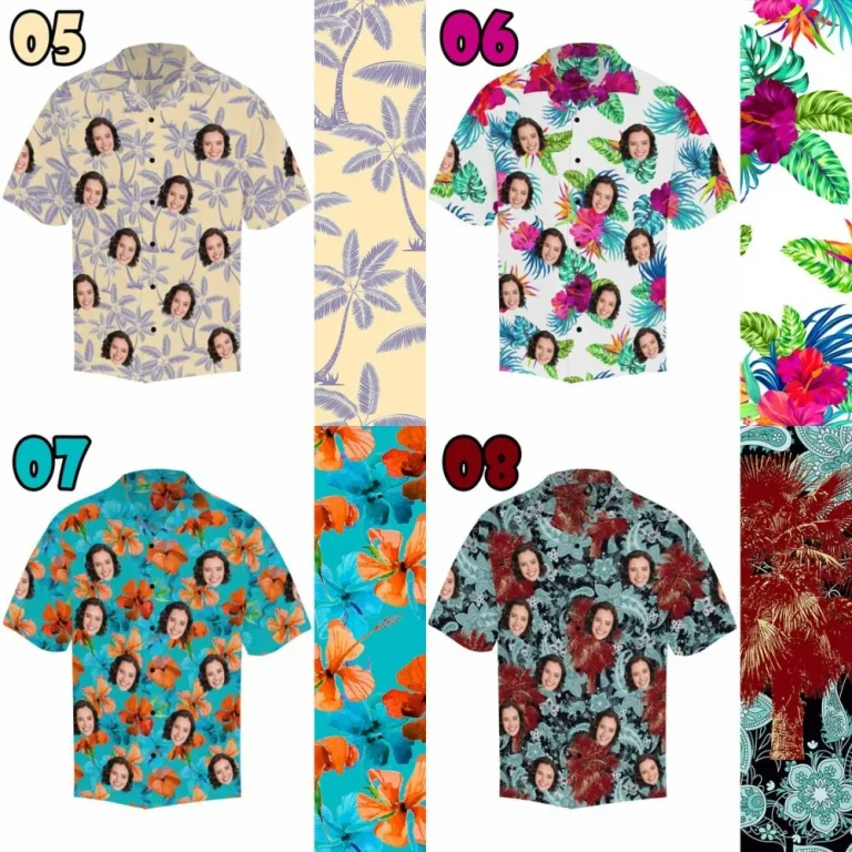 Custom Hawaiian Shirt For Men,personalized Photo Summer Shirt,custom Photo Shirt,vacation Shirt,beach Aloha Tropical Shirt For Men With Face