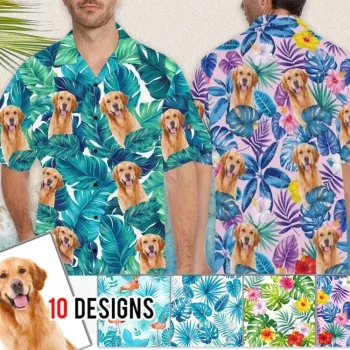 Custom Dog Face Shirts,custom Hawaiian Shirt With Face, Custom Hawaiian Shirt For Men Women Kid,hawaiian Shirt For Dad,father's Day Gift