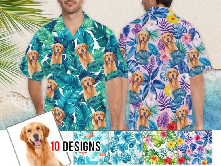 Custom Dog Face Shirts,custom Hawaiian Shirt With Face, Custom Hawaiian Shirt For Men Women Kid,hawaiian Shirt For Dad,father's Day Gift