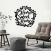 Home Sweet Home Sign With Led Lights, Home Sweet Home Wreath, Metal Decor, Living Room Decor, Housewarming Gift, Kitchen Decor, Entryway Decor