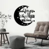 I Love You To The Moon And Back Sign With Led Lights, Metal Wall Sign, Moon And Back, Moon Sign, Moon Wall Art, Nursery Decor, Anniversary Gift