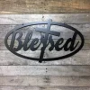 Blessed Sign, Cut Metal Sign, Metal Wall Art, Metal House Sign