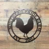 Rooster Farmhouse Ranch Sign, Cut Metal Sign, Metal Wall Art, Metal House Sign