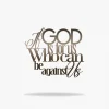 If God Is For Us Sign, Cut Metal Sign