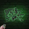 Ironworker Welding Metal Sign With Led Lights, Us Welder Decor, Iron Worker Fathers Day Gifts, Gift For Iron Worker, Ironworker Sign
