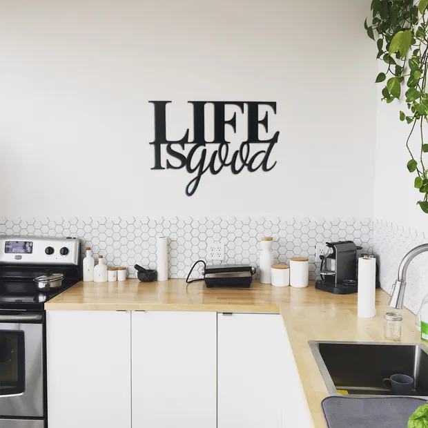 Life Is Good Metal Sign Wall Decor, Metal Sign Outdoor, Cut Metal Sign, Metal Sign Art Home Decor