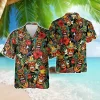 Unique Tiki Mask Hawaiian Shirts For Men Women, Tropical Tiki Summer Beach Shirts, Funny Tiki Aloha Shirts, Button Down Short Sleeve Hawaiian Shirts
