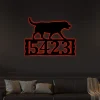 Labrador Retriever Metal Address Plaque For House With Led Lights, Address Number, Metal Address Sign, House Numbers, Front Porch Address Sign