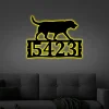 Labrador Retriever Metal Address Plaque For House With Led Lights, Address Number, Metal Address Sign, House Numbers, Front Porch Address Sign