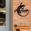 Personalized Langmuir Place Cute Metal Sign, Custom Reptile Design For Front Door, Langmuir Wall Art Decor