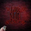 Little Man Cave Sign With Led Lights, Nursery Metal Wall Art, Above Crib Decor, Boys Nursery Sign, Little Man Cave Wall Art, Baby Room Decor