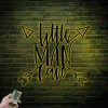 Little Man Cave Sign With Led Lights, Nursery Metal Wall Art, Above Crib Decor, Boys Nursery Sign, Little Man Cave Wall Art, Baby Room Decor