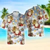 Santa Beer Hawaiian Shirt For Men Women, Beer Lovers Button Down Short Sleeve Shirts, Holiday Christmas Aloha Shirts, Drink Beer Summer Beach Shirts