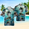 Lobster Diving Hawaiian Shirt For Men Women,crawfish Button Down Short Sleeve Shirt, Lobster Scuba Diving Hawaii Style Aloha Shirt,casual Cruise Shirt