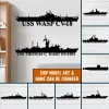 Custom Us Navy Ships Cut Metal Sign, Gift For Navy Veterans, Us Navy Memorabilia Wall Metal Sign