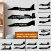 Custom Us Air Force Aircraft Cut Metal Sign