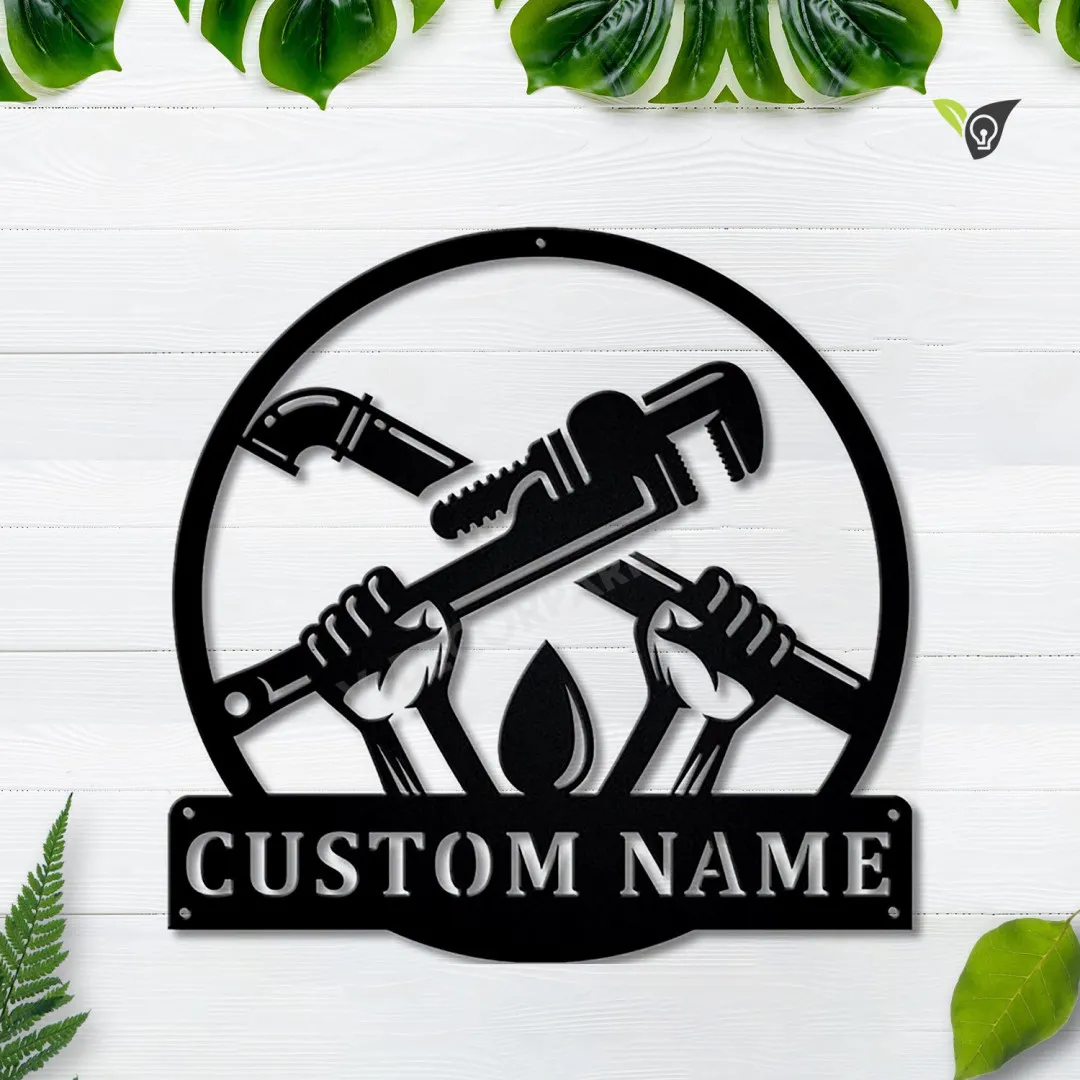 MSCC0008-copy.webp Personalized Plumbing Metal Sign Art, Custom Plumber Monogram Metal Sign, Plumber Gifts, Job Gift, Plumber Gift