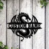 Personalized Dragon Metal Sign Art, Custom Dragon Metal Sign, Dragon Gifts Funny, Hobbie Gift, Animal Custom