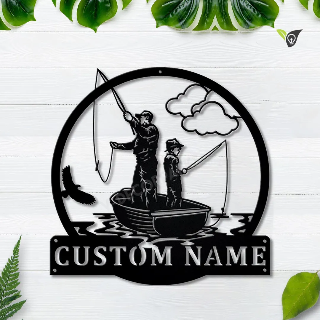 MSCC0060-copy.webp Personalized Fishing Father And Son Monogram Metal Sign Art, Custom Fishing Father & Son Metal Sign, Fishing Gifts For Me, Birthday Gift