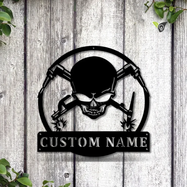 Personalized Welder Fabricator Monogram Metal Sign Art, Custom Welder Monogram Metal Sign, Welder Monogram Gift, Job Gift