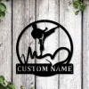 Personalized Love Karate Monogram Metal Sign Art, Custom Love Karate Sport Metal Sign, Hobbie Gifts, Sport Gift, Birthday Gift