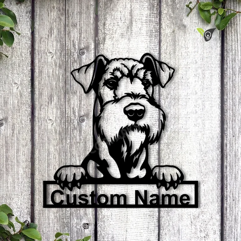 Personalized Airedale Terrier Dog Metal Sign Art, Custom Airedale Terrier Metal Sign, Airedale Terrier Funny, Dog Gift, Animal Custom