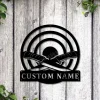 Personalized Knife Throwing Sport Metal Sign Art, Custom Knife Throwing Metal Sign, Knife Throwing Custom Home Decor, Knife Throwing Sign