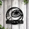 Personalized Frisbee Sport Monogram Metal Sign Art, Custom Frisbee Sport Metal Sign, Hobbie Gifts, Sport Gift, Birthday Gift