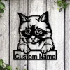 Personalized Birman Cat Metal Sign Art, Custom Birman Cat Metal Sign, Father's Day Gift, Pets Gift, Birthday Gift