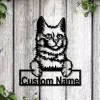 Personalized Turkish Angora Cat Metal Sign Art, Custom Turkish Angora Cat Metal Sign, Father's Day Gift, Pets Gift, Birthday Gift