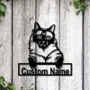 Personalized Siamese Cat Metal Sign Art, Custom Siamese Cat Metal Sign, Father's Day Gift, Pets Gift, Birthday Gift
