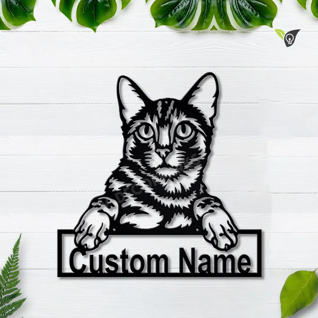 MSCC0223-copy.webp Personalized Bengal Cat Metal Sign Art, Custom Bengal Cat Metal Sign, Father's Day Gift, Pets Gift, Birthday Gift