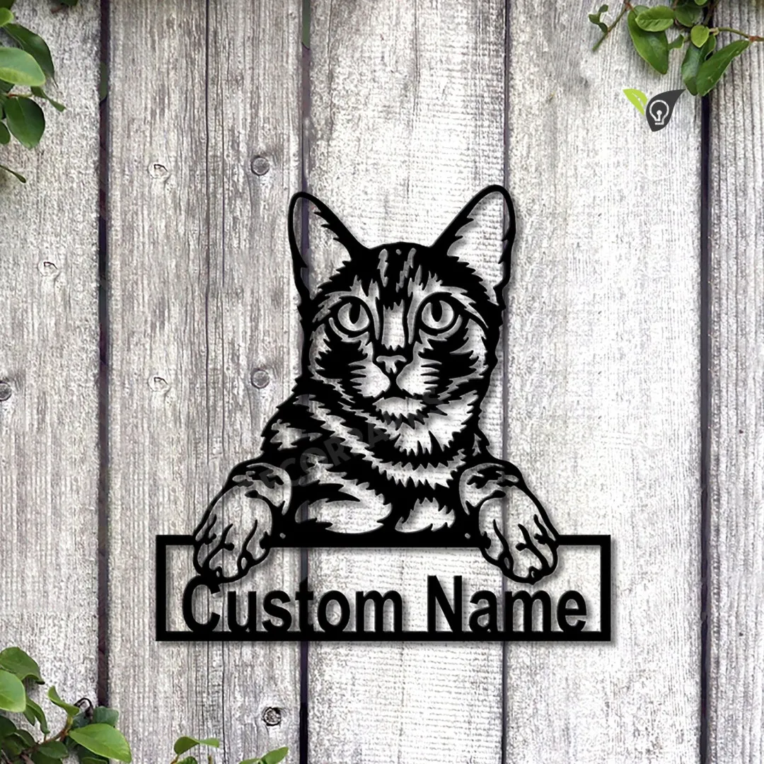 MSCC0223-copy_e5ba024b-43f0-412e-ae6f-367fdb29d8e6.webp Personalized Bengal Cat Metal Sign Art, Custom Bengal Cat Metal Sign, Father's Day Gift, Pets Gift, Birthday Gift