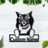 Personalized Norwegian Forest Cat Metal Sign Art, Custom Norwegian Forest Cat Metal Sign, Father's Day Gift, Pets Gift, Birthday Gift