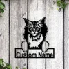 Personalized Norwegian Forest Cat Metal Sign Art, Custom Norwegian Forest Cat Metal Sign, Father's Day Gift, Pets Gift, Birthday Gift