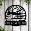 Personalized Plane With Floats Metal Sign Art, Custom Plane Metal Sign, Aircraft Mechanic Gifts
