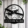 Personalized Agricultural Airplane Metal Sign Art, Custom Airplane Metal Sign, Aircraft Mechanic Gifts