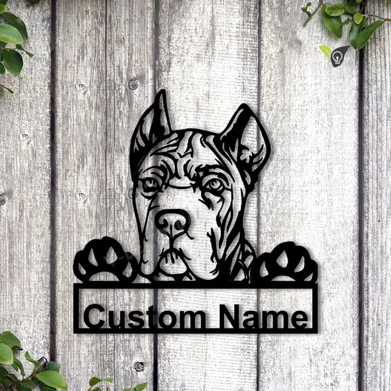 Personalized Cane Corso Dog Metal Sign Art, Custom Cane Corso Dog Metal Sign, Dog Gift, Birthday Gift, Animal Funny