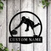 Personalized Curling Sport Monogram Metal Sign Art, Custom Curling Sport Metal Sign, Hobbie Gifts, Sport Gift, Birthday Gift