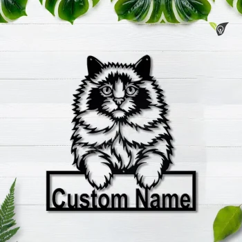 Personalized Ragdoll Cat Metal Sign Art, Custom Ragdoll Cat Metal Sign, Animal Gift, Pets Gift, Birthday Gift