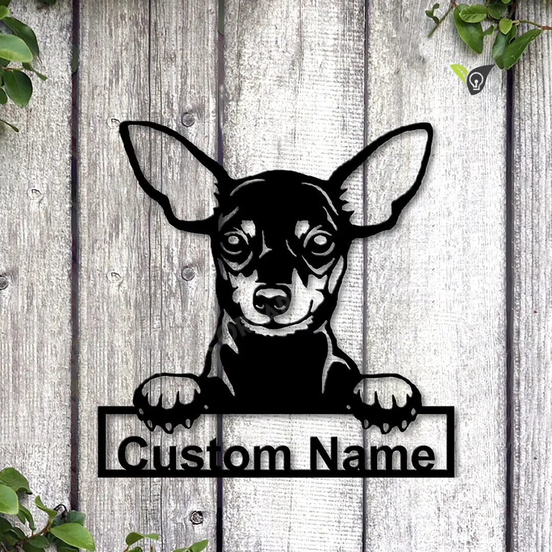 MSCC0420-copy_141db90e-59ba-4648-a002-9313555c557f.webp Personalized Miniature Pinscher Dog Metal Sign Art, Custom Miniature Pinscher Metal Sign, Birthday Gift, Animal Funny, Father's Day Gift