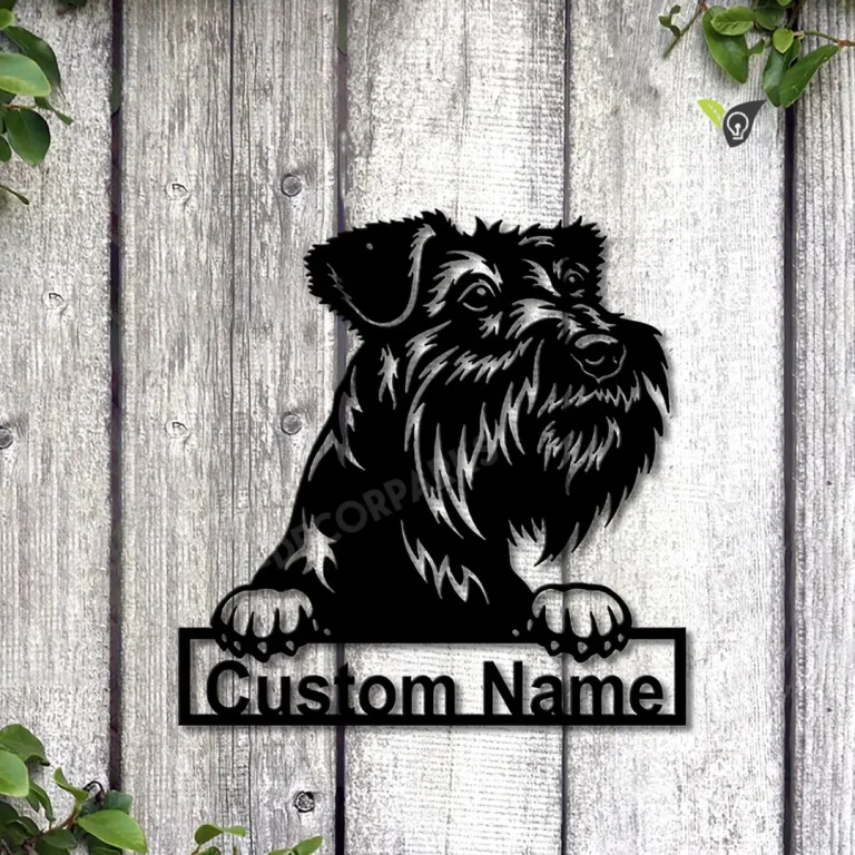 Personalized Tsverkshnautser Dog Metal Sign Art, Custom Tsverkshnautser Dog Metal Sign, Dog Gift, Birthday Gift, Animal Funny